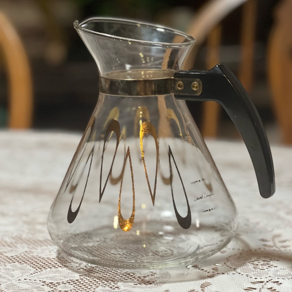 Vintage David Douglas Glass Coffee Pot